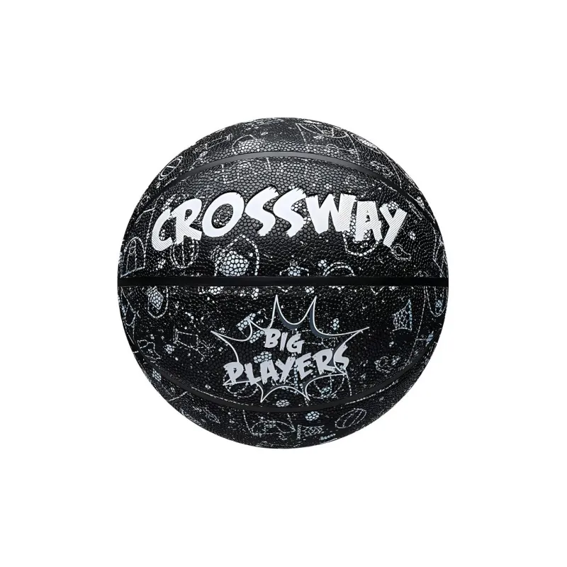 CROSSWAY PU Basketball Black White Size 6 Ball Training Unisex-0