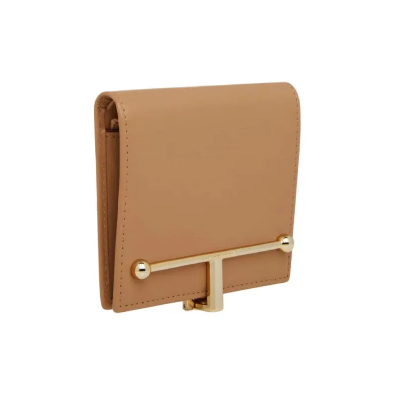 Strathberry Smooth Calf Leather Wallet Women's Caramel-1