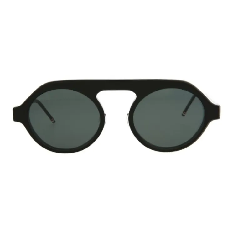 THOM BROWNE· Round Sunglasses Men's Black-1