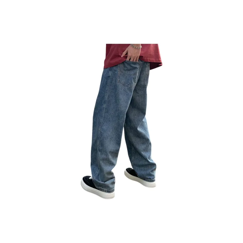 【dme】 Jeans Men's Dark Washed Color-1