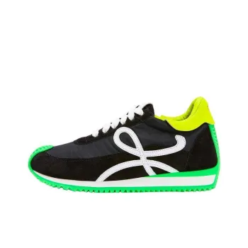 LOEWE Flow Runner Cushioning, Slip Resistant, Abrasion Resistant, Lightweight Low Top Casual Shoes Women's Black Green