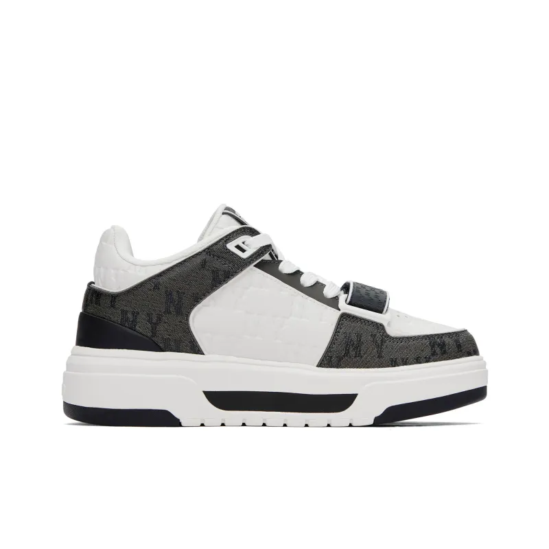 MLB Chunky Liner Low Top Skateboard Shoes Unisex Black White-1