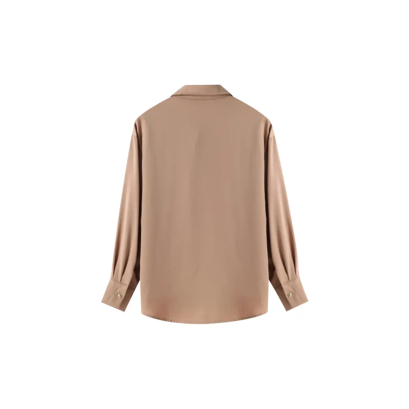 Huagaa Shirts Women's Khaki-1