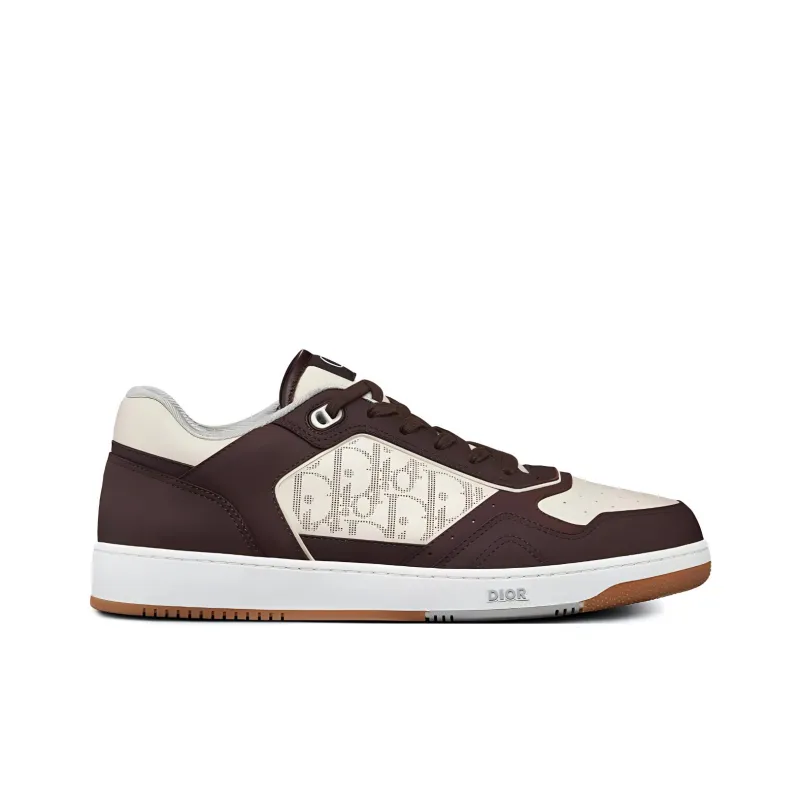 DIOR B27 Low Brown White Oblique Leather-1