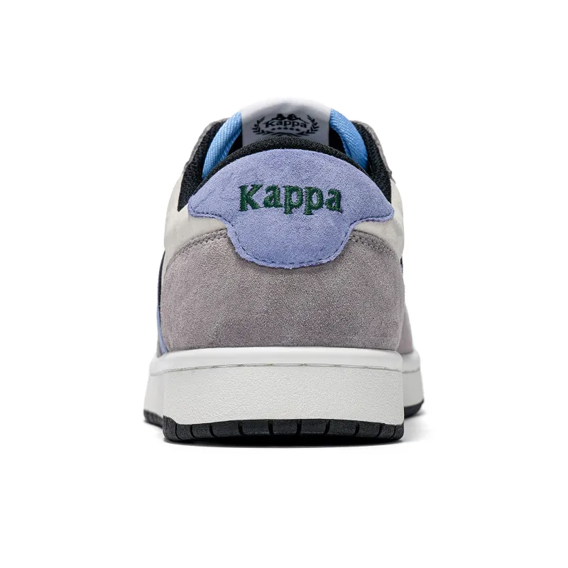 Kappa Back to Back Anti Slip Wear Resistant Low Top Skateboard Shoes Unisex Pelican Gray-4
