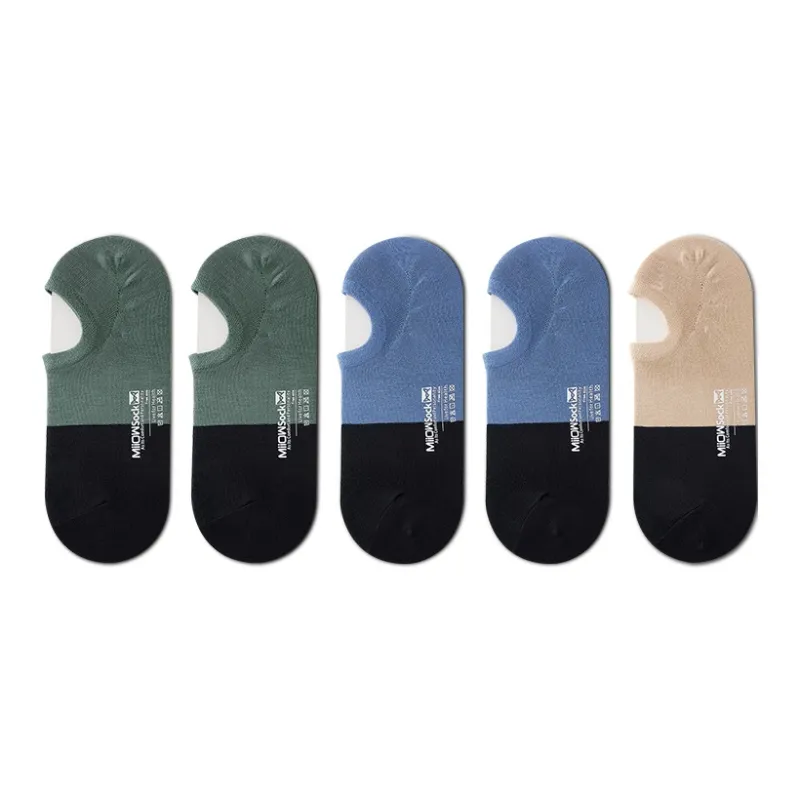 MIIOW No Show Socks Men's 5 Pack-4