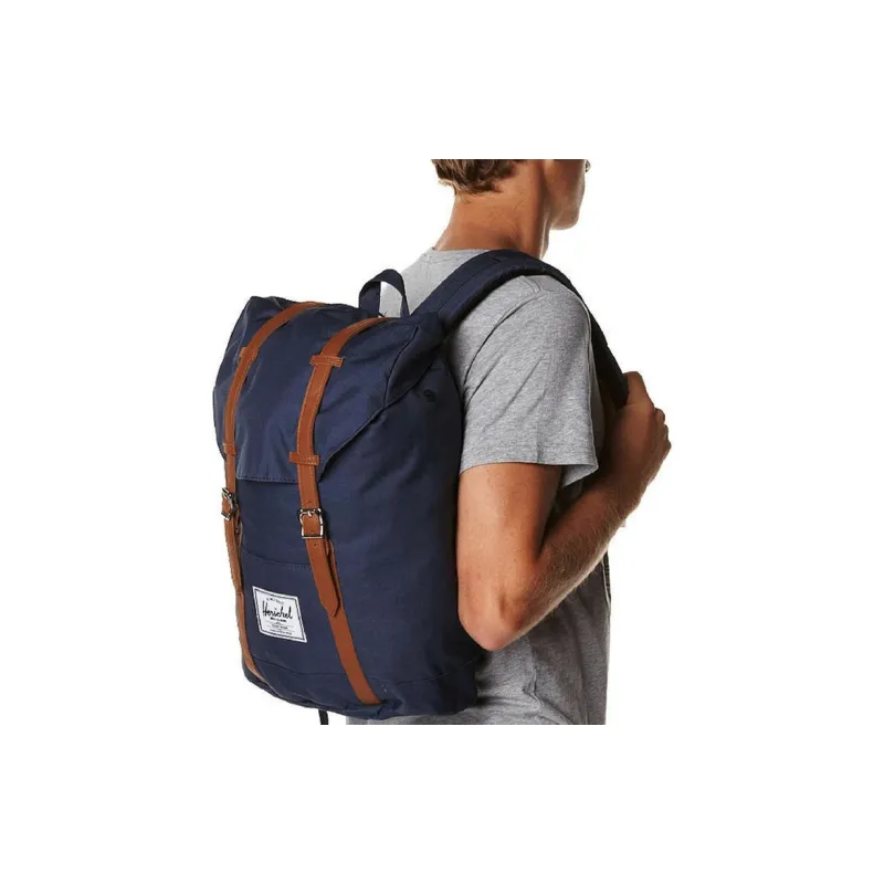 Herschel Polyester Backpack Unisex Marine Blue-3
