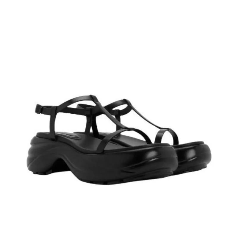 CHARLES&KEITH Small Ck One Strap Sandals 6.5cm Women's Cream Milk White/Silver-7