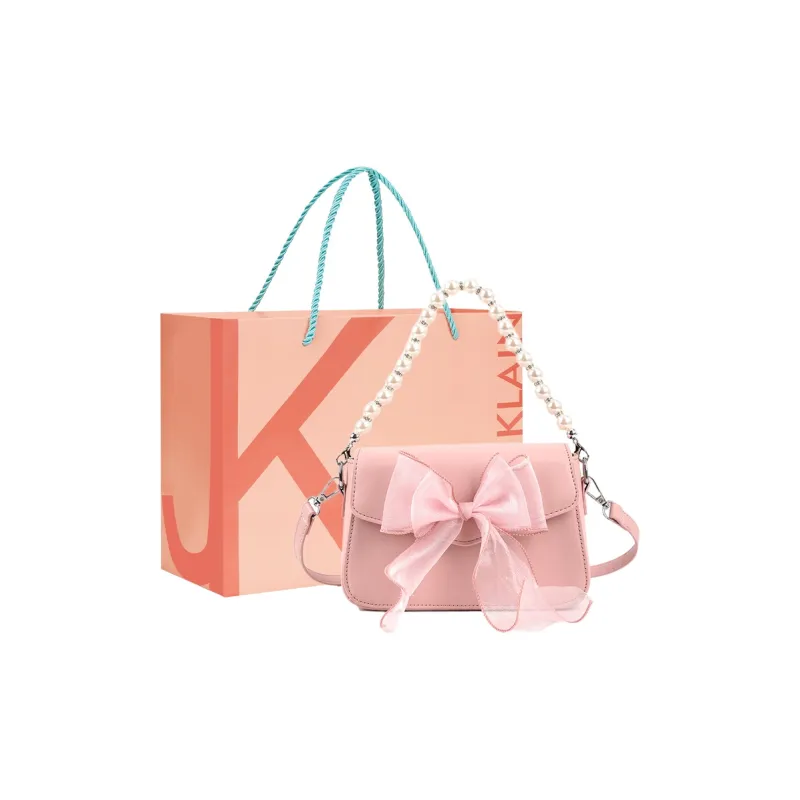 JANE KLAIN Synthetic Leather Handbag Shoulder Bag Crossbody Bag Regular Women's Pink/Black/White-0