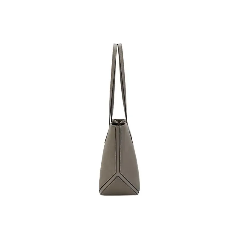 Hush Puppies Cow Leather Tote Shoulder Bag Handbag Commuter Bag Women's Black/Brown/Light Gray/Ecru-13