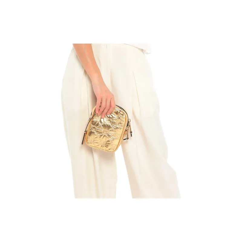MOSCHINO Nylon Messenger Bag Shoulder Bag Crossbody Bag Women's Gold-2