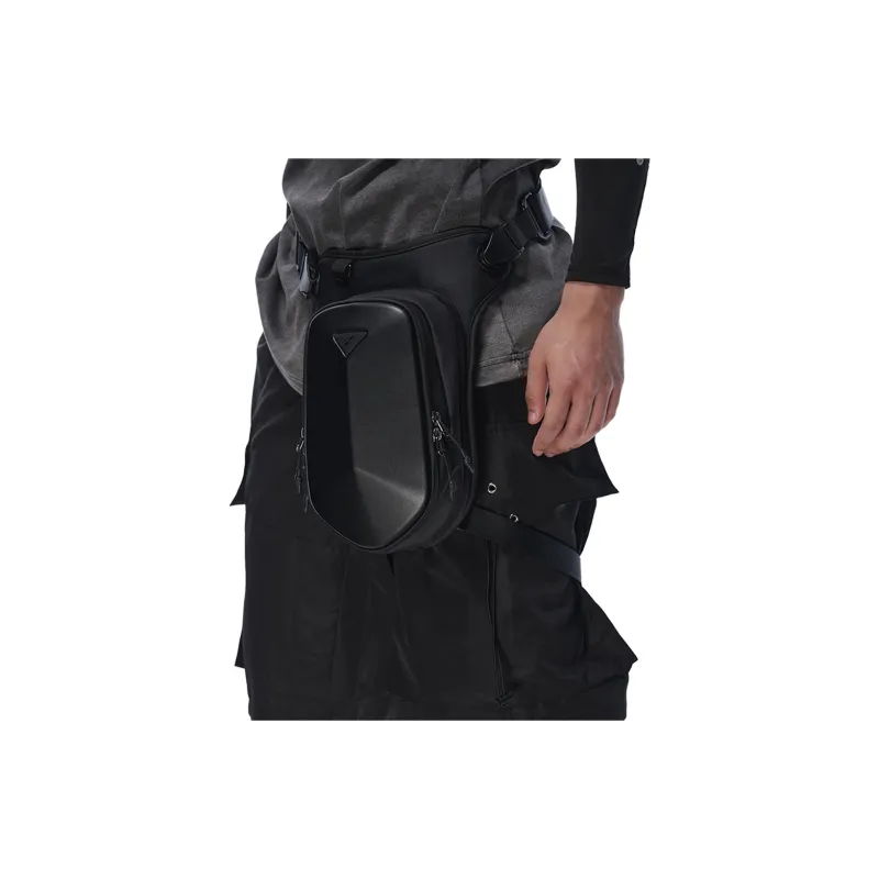 TAJEZZO Fabric Leg Bag Fanny Pack Unisex Black-5