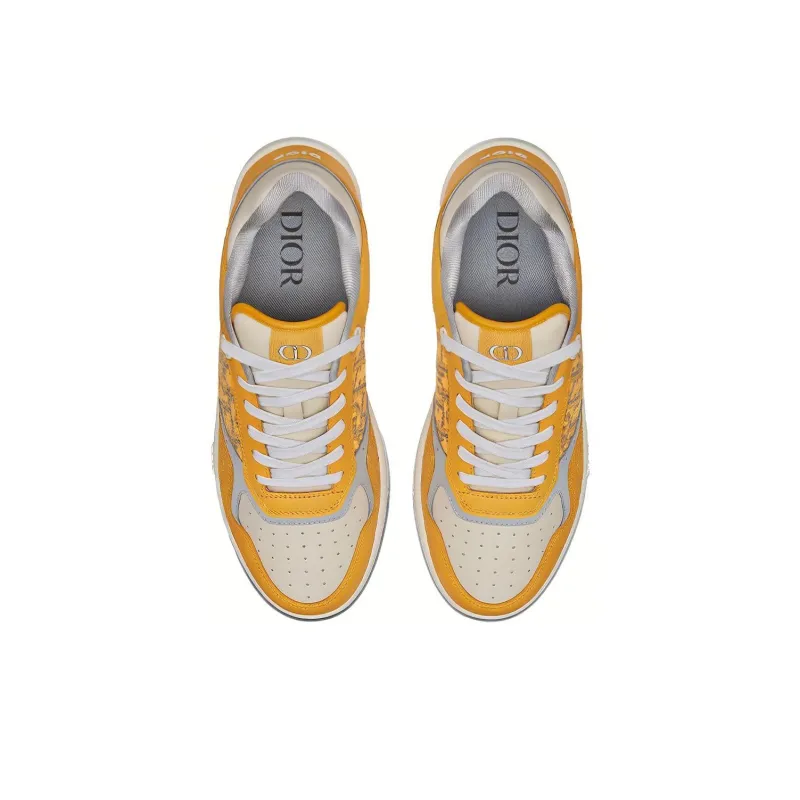 DIOR B27 Low Gold Tone White Grey-4