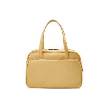 Carksky PU Shoulder Bag Women's Yellow/White/Black
