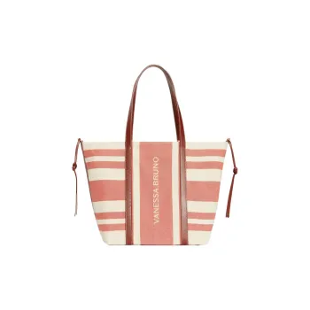 Vanessa Bruno Canvas Tote Bag Shopping Bag Handbag Extra Large Women's Cognac
