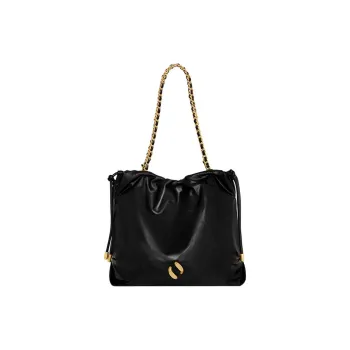 REBECCA MINKOFF Leather Tote Bag Shopping Bag Shoulder Bag Handbag Small Size Women's Black