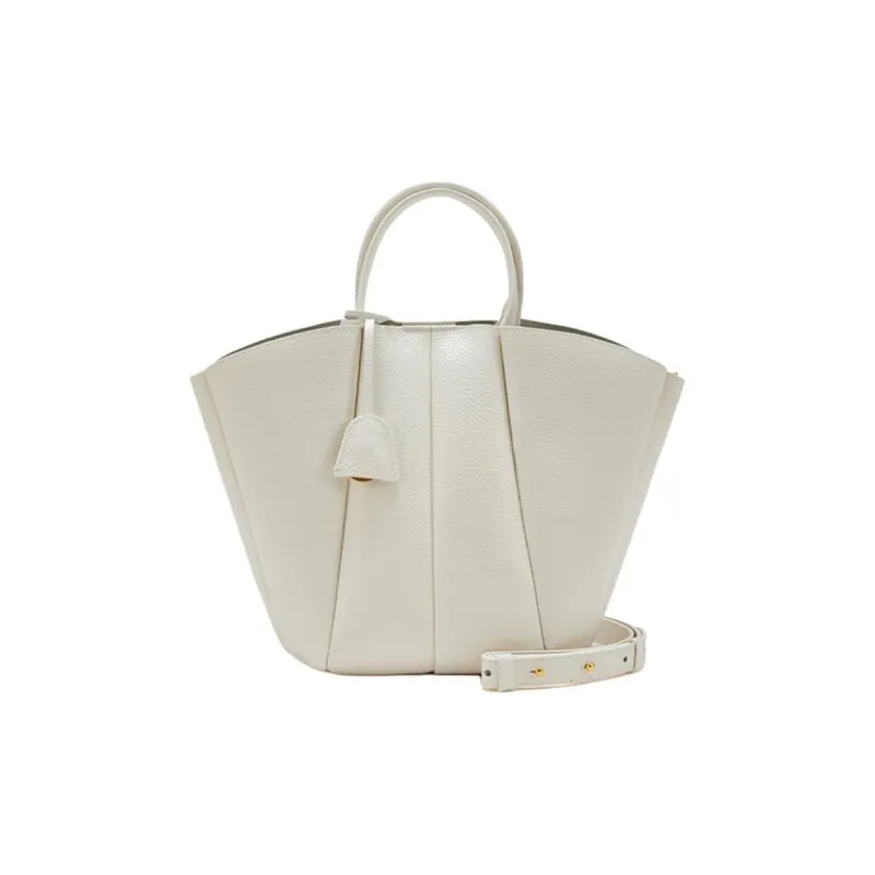 COCCINELLE Cow Leather Shoulder Bag Crossbody Bag Handbag Small Size Women's Coconut Milk White-0