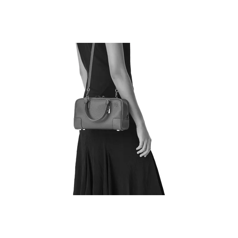 LOEWE Amazona Calfskin Shoulder Bag, Crossbody Bag, Handbag Trumpets Women's Marine Blue/Gray-6