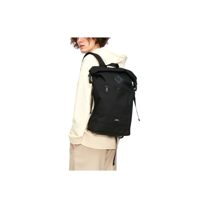 UMM Nylon Travel Bags Backpack Large Size Unisex Blue/Orange-5