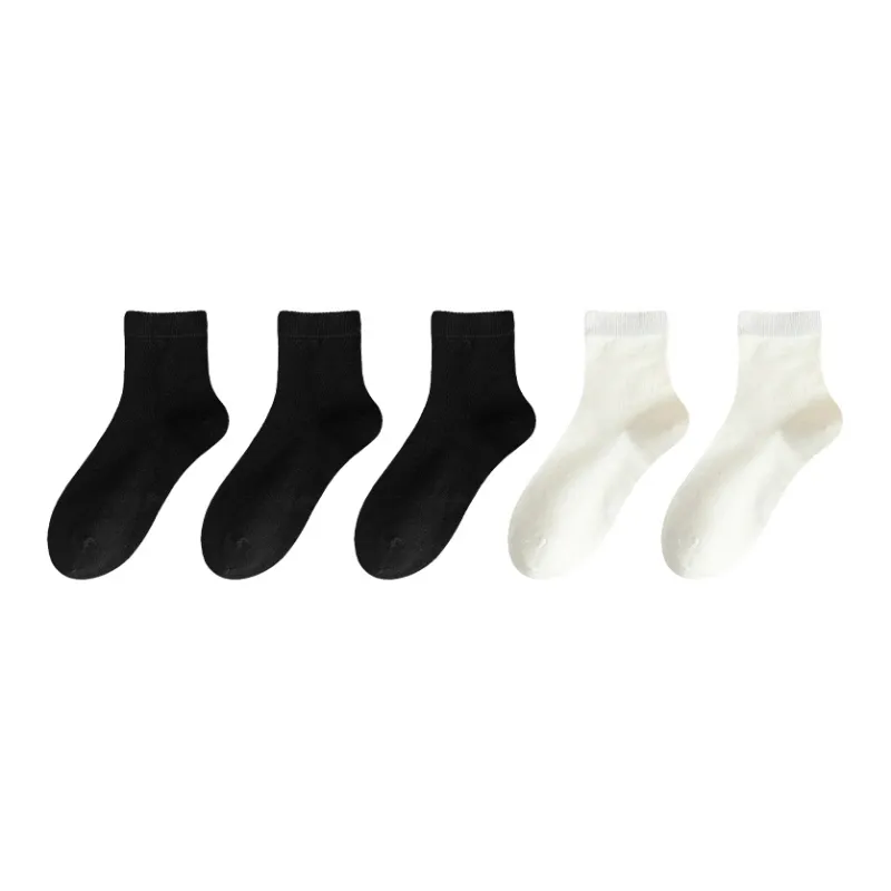 MIIOW Mid Calf Socks Unisex 5 Pack-4