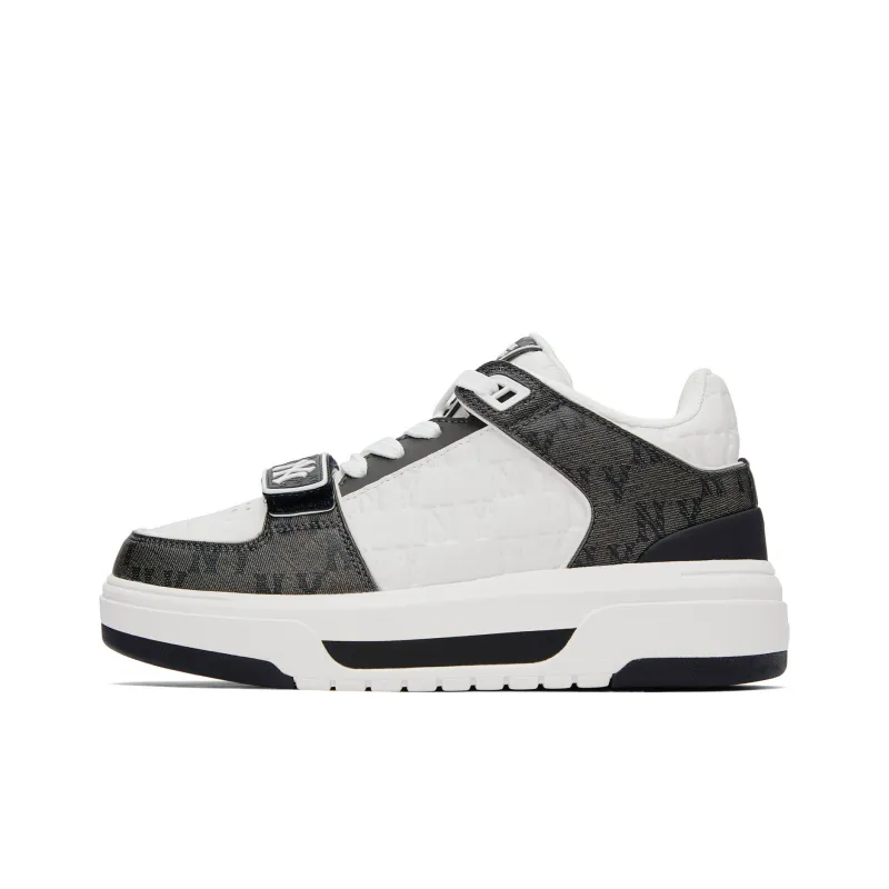 MLB Chunky Liner Low Top Skateboard Shoes Unisex Black White-0