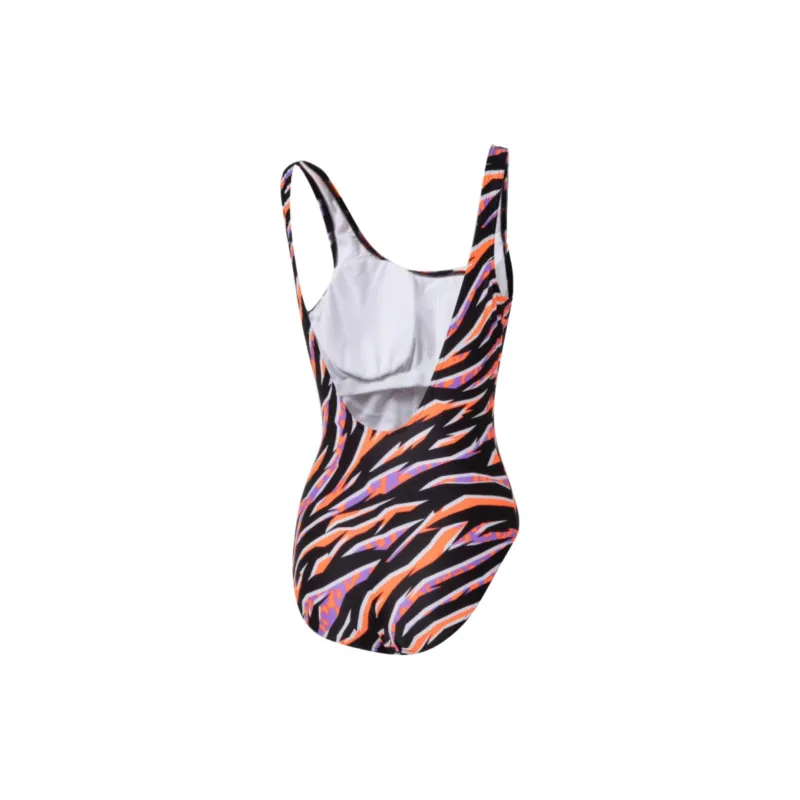 Speedo One piece Swimsuit Women's Orange Black-1