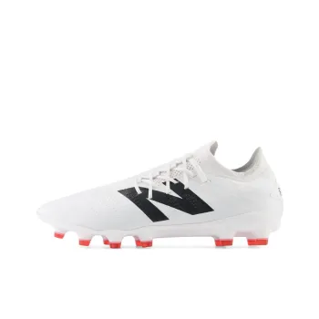 New Balance Furon V7 HG Rubber Short Studs Anti Slip Wear Resistant Soccer Shoes Unisex White