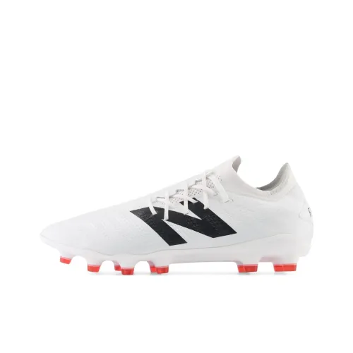 New Balance Furon V7 HG Rubber Short Studs Anti Slip Wear Resistant Soccer Shoes Unisex White
