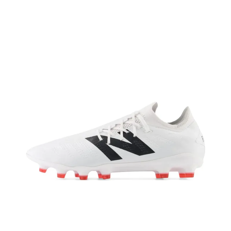 New Balance Furon V7 HG Rubber Short Studs Anti Slip Wear Resistant Soccer Shoes Unisex White-0
