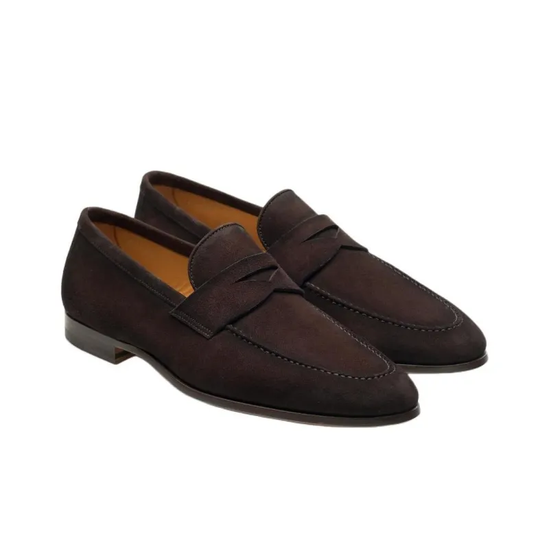 Magnanni Diezma Loafers Men's Dark Brown-2