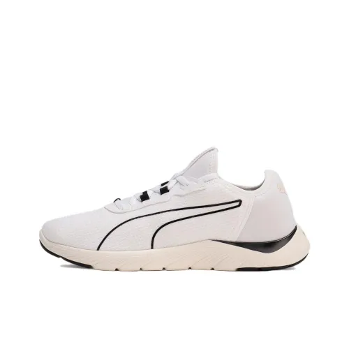 PUMA Softride Anti Slip Wear Resistant Low Top Casual Running Shoes Women's White