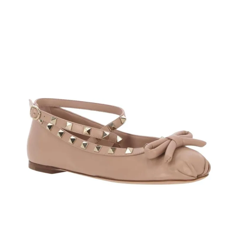 Valentino Garavani Rockstud Slip On Ballerina Shoes Women's-2