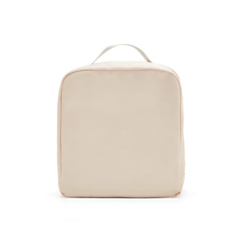 JEANSWEST Fabric Toiletry Bag Makeup Bag Storage Bag Handbag Women's Beige-2