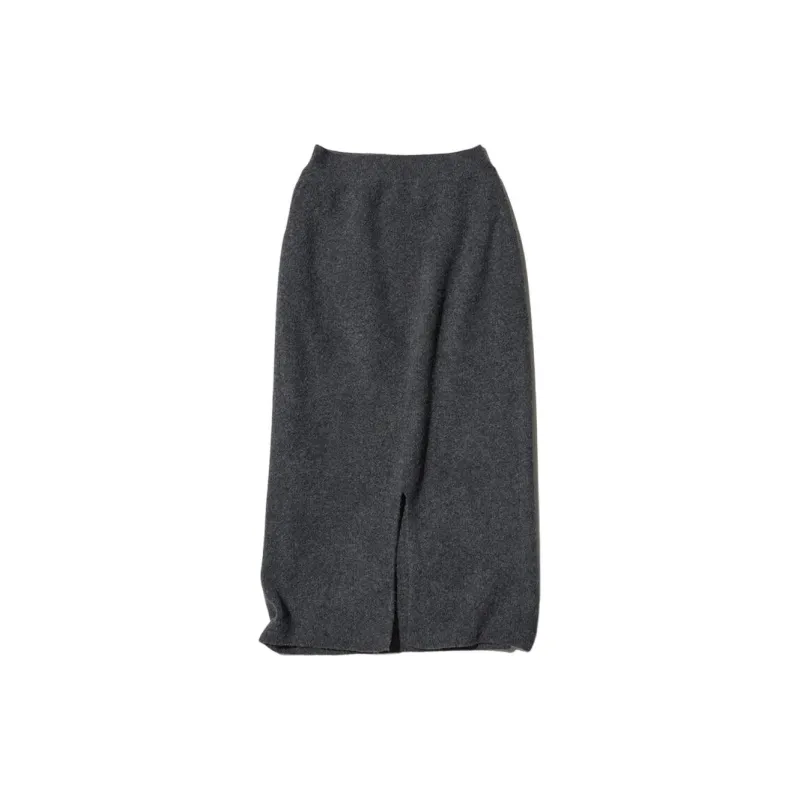 UNIQLO Knit Long Skirts Women's Dark Gray-1