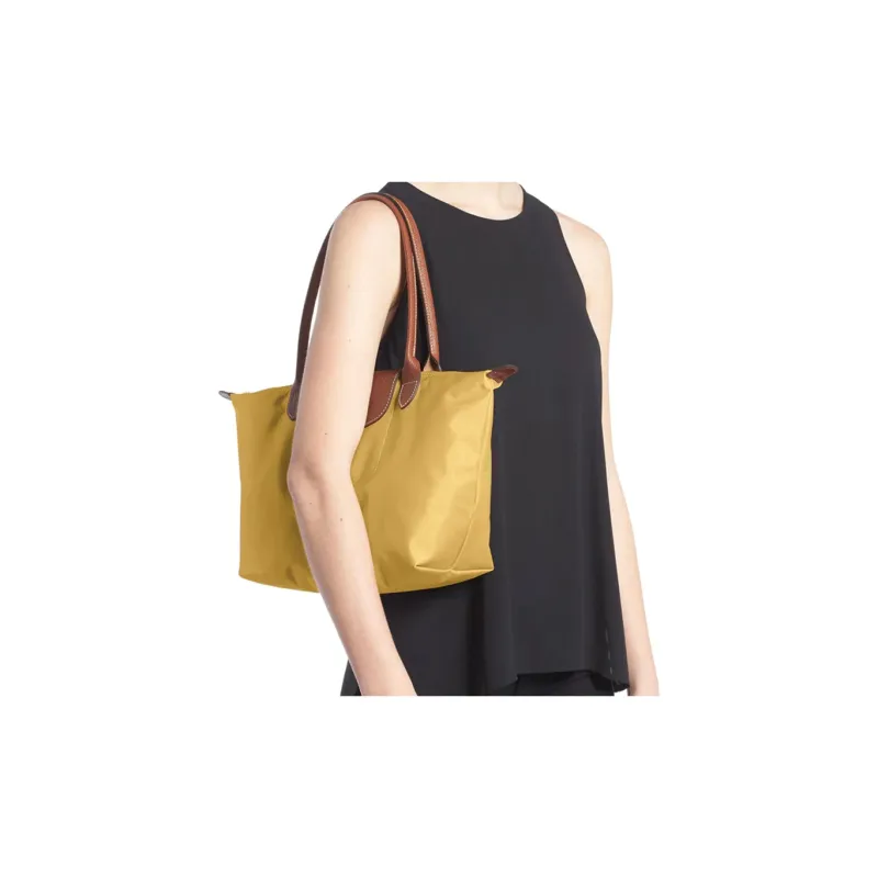 LONGCHAMP Le Pliage Nylon Dumpling Bag Handbag, Shoulder Bag Women's Yellow-4