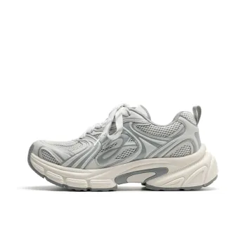 Mule Donkey Slip-Resistant Low-Top Chunky Sneakers Unisex Space Gray