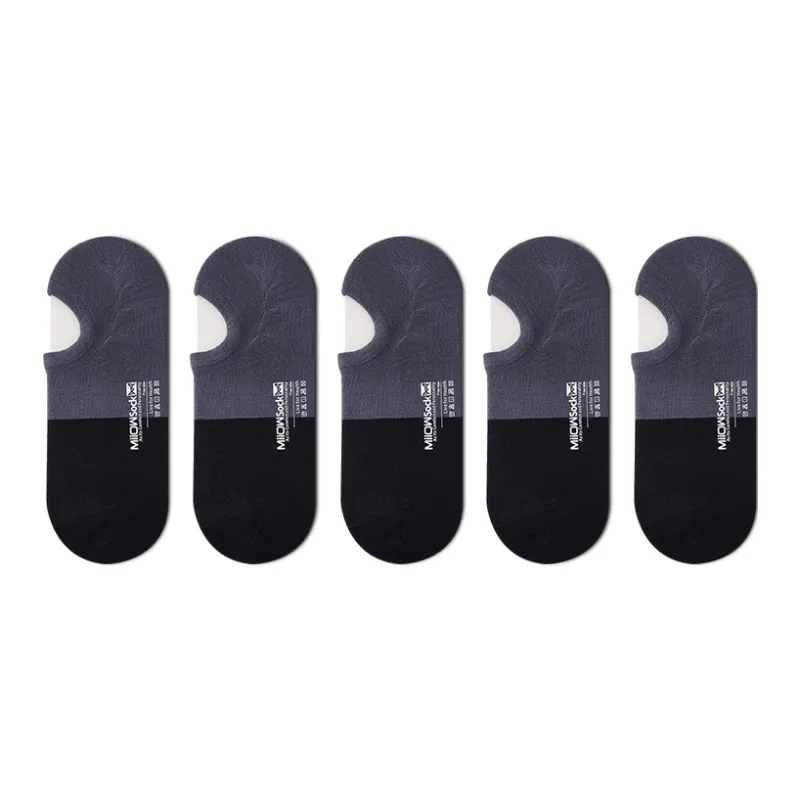 MIIOW No Show Socks Men's 5 Pack-9