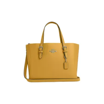 COACH Mollie Double-Sided Leather Tote Bag Shopping Bag Shoulder Bag Crossbody Bag Handbag Women's Gold