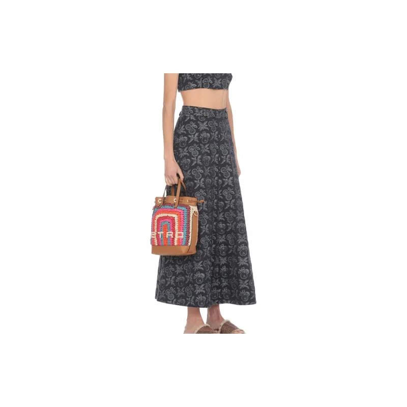 ETRO Crochet Logo Detailed Small Tote Bag-7