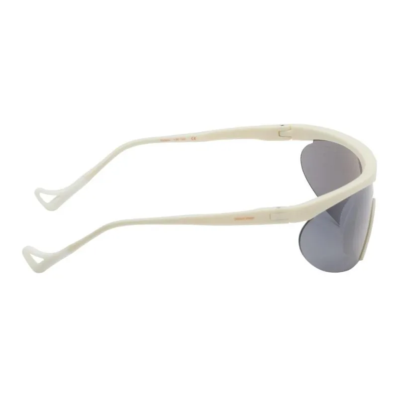 District Vision Acetate Irregular Shape Sunglasses Women's White-2