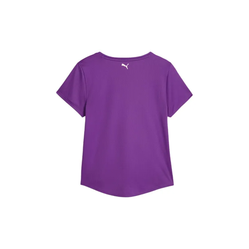 PUMA FitUltrabreathe Regular T Shirt Women's Purple Print Gold-1