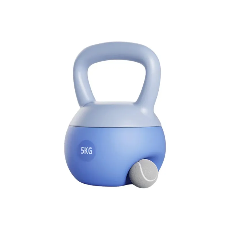 TMT Kettlebells PVC Iron Sand Indoor Fitness Unisex Blue Curvy Body-Shaping-4