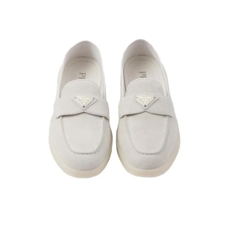 PRADA Casual Single Shoes Women's White-4