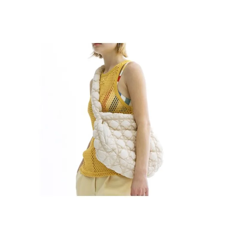 CARLYN Nylon Cloud Bag Crossbody Bag Shoulder Bag Women's Ivory-3