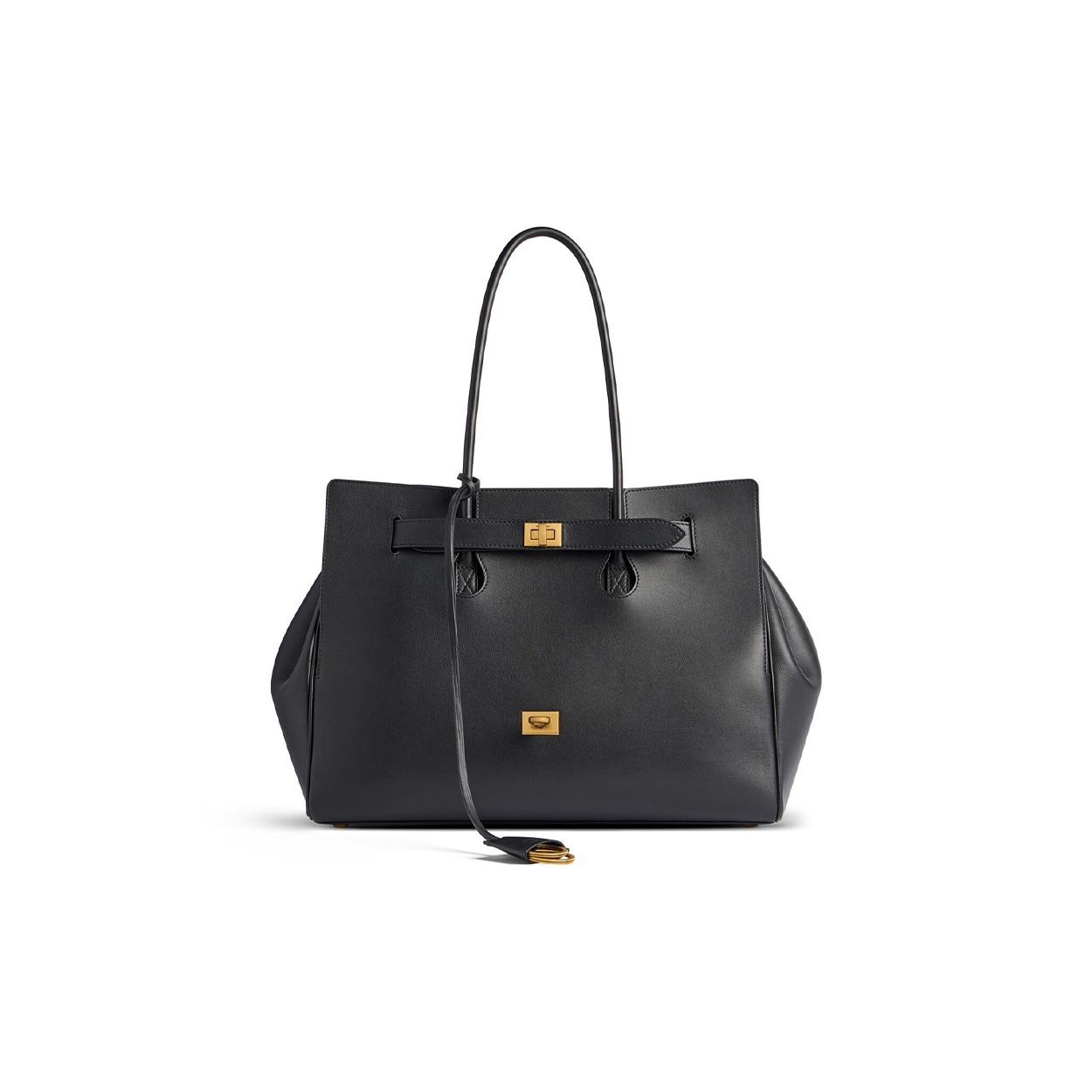 ［25ss新作］Balenciaga Bel Air Twist-Lock Top Handle Bag Balenciaga Bel Air Twist-Lock Top Handle Bag in Black | Lyst