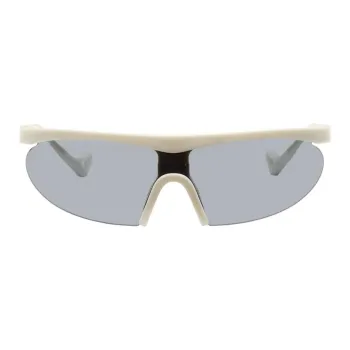 District Vision Acetate Irregular Shape Sunglasses Women's White