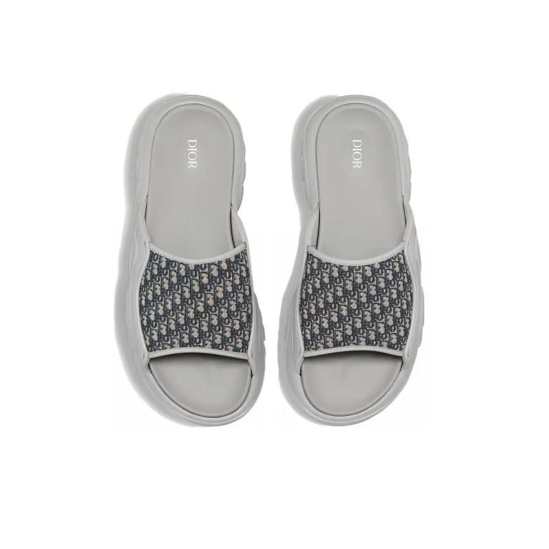 DIOR H-Town Sandal 'DIOR Oblique - Grey Beige'-4