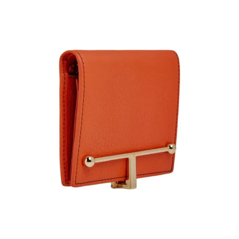 Strathberry Calfskin Wallet Women's Orange-1
