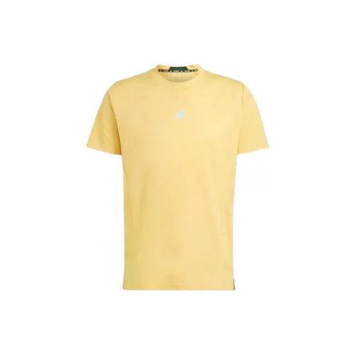 Adidas Hiit T-Shirts Men Yellow