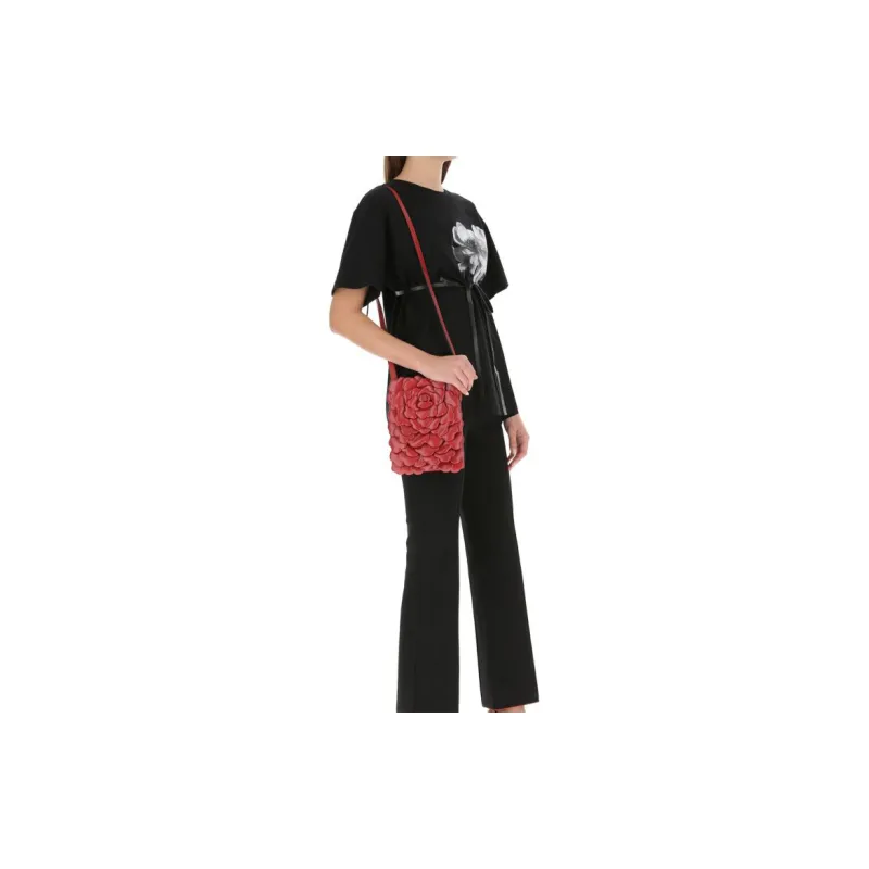 Valentino Atelier Nappa Leather Crossbody Bag Women's Red-5